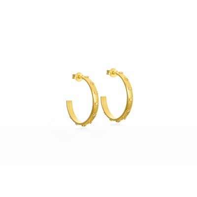 Almagest silver gold plated earrings
