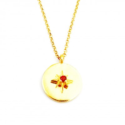 Almagest silver gold plated pendant
