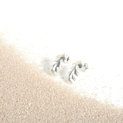 Seaweed Silver 925 Earrings 