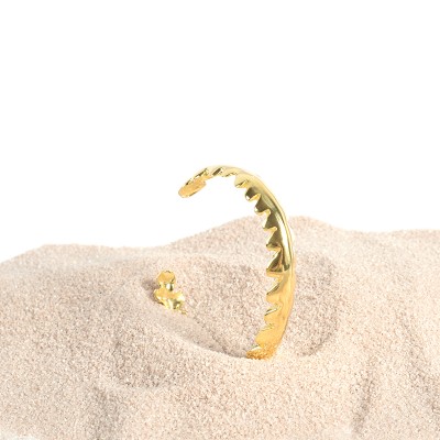 Seaweed Gold Plated Silver 925 Cuff